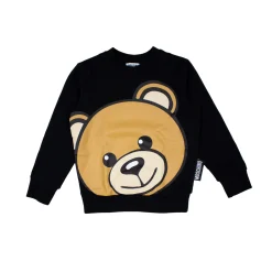 Moschino Hoodies> Kids Logo Bear Sweatshirt Black