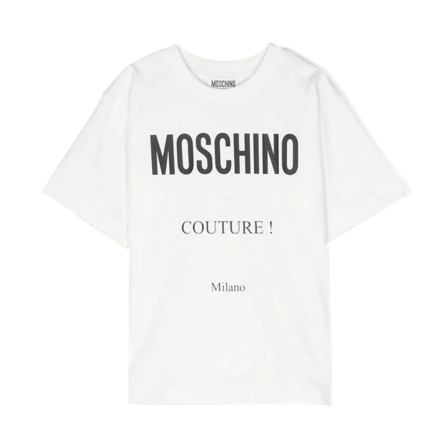 Moschino Long Sleeve T Shirts> Kids Logo Print Crew-Neck T-Shirt