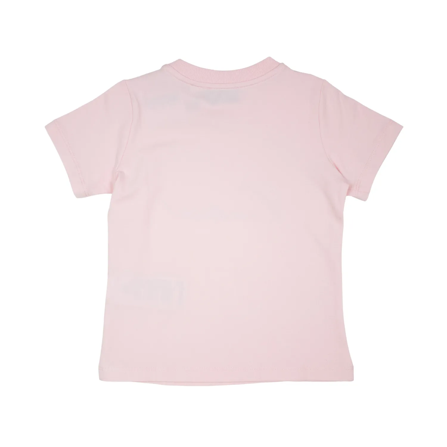 Moschino Long Sleeve T Shirts> Kids Logo Rhinestones T Shirt Pink