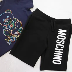 Moschino Shorts> Kids Logo Shorts Black