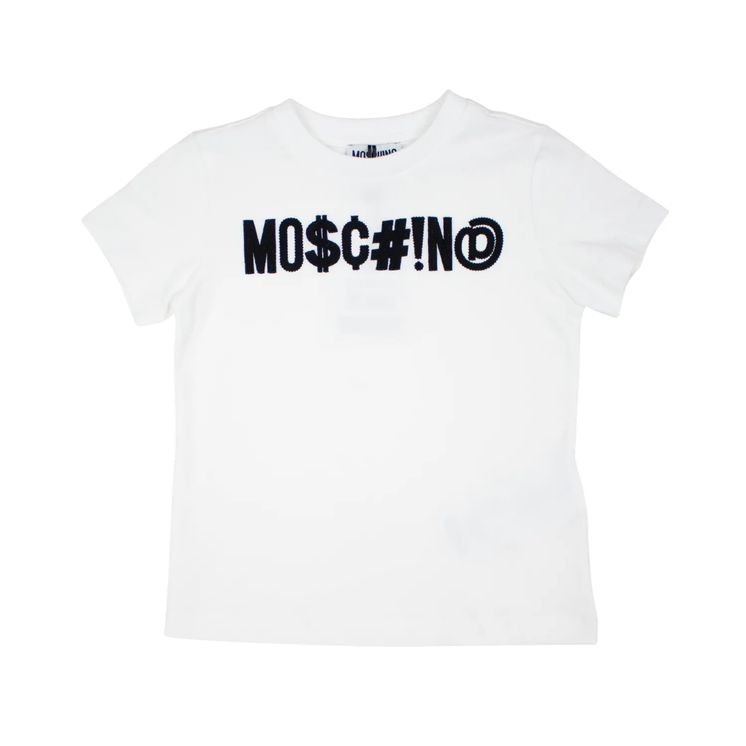 Moschino Long Sleeve T Shirts> Kids Logo Symbol T Shirt White