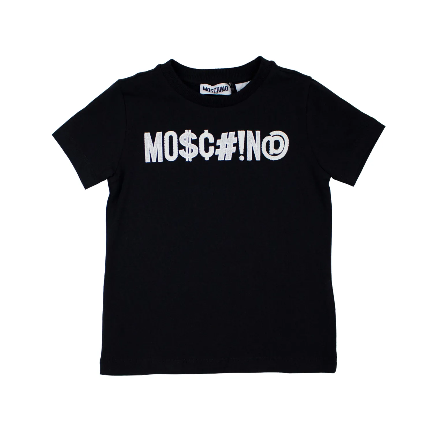 Moschino Long Sleeve T Shirts> Kids Logo Symbol T Shirt Black
