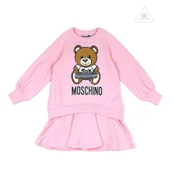 Moschino Overalls & Jumpsuits> Kids Long Sleeve Dress With Toy Controller Graphic