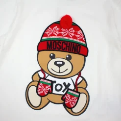 Moschino Blouses> Kids Pompom Winter Bear Ls T Shirt