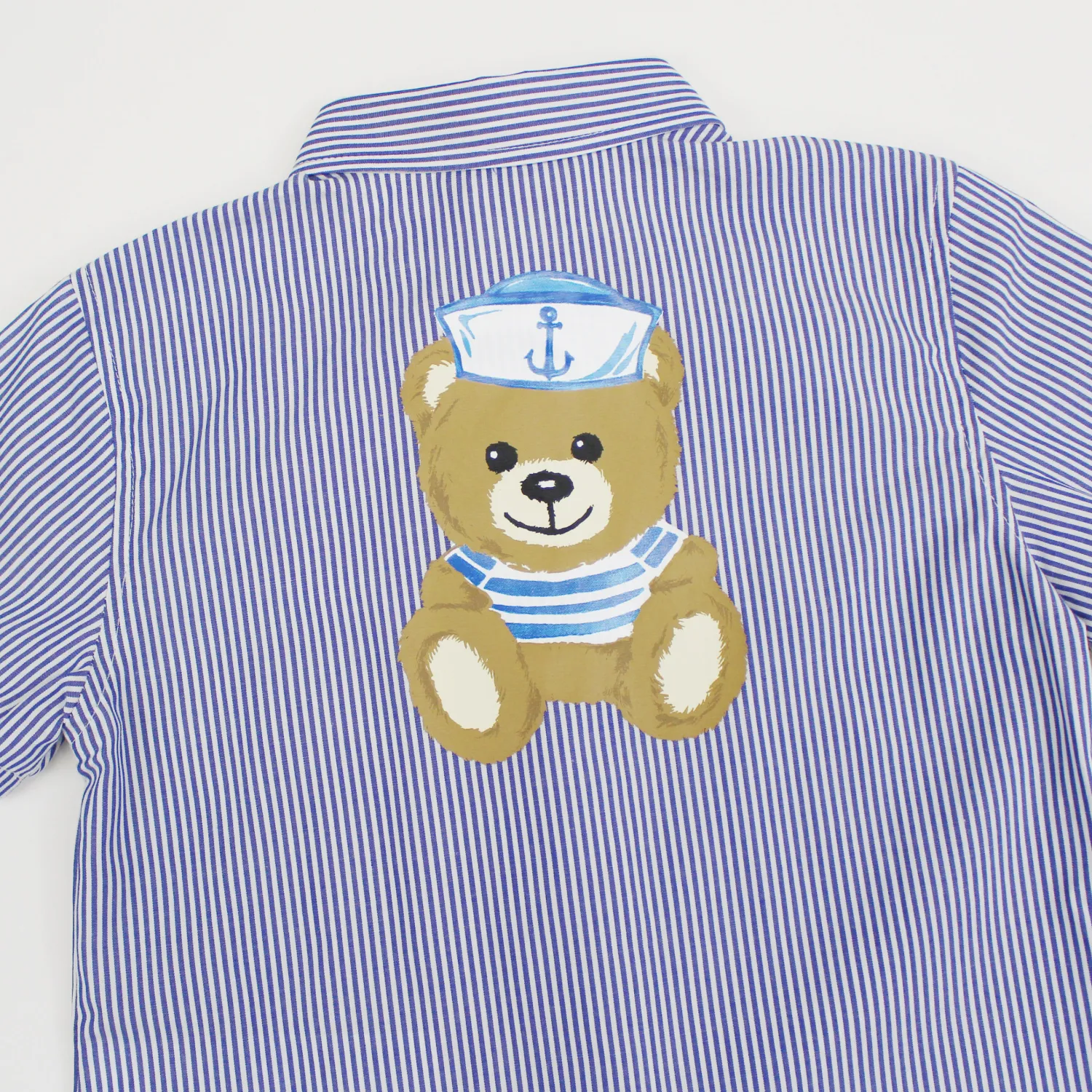 Moschino T Shirts> Kids Striped Logo-Patch Shirt