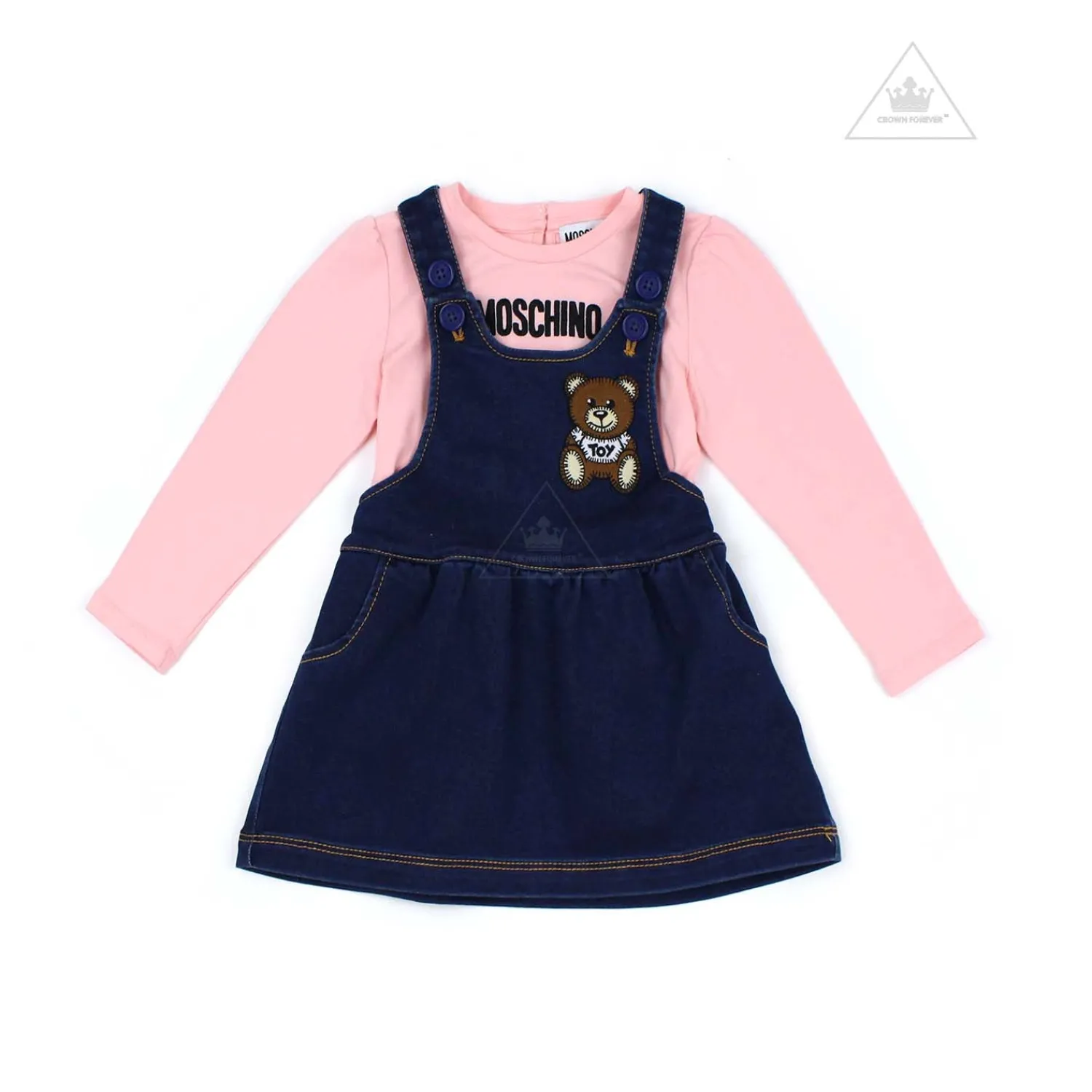 Moschino Overalls & Jumpsuits> Kids T Shirt And Dress Set Sugar Rose