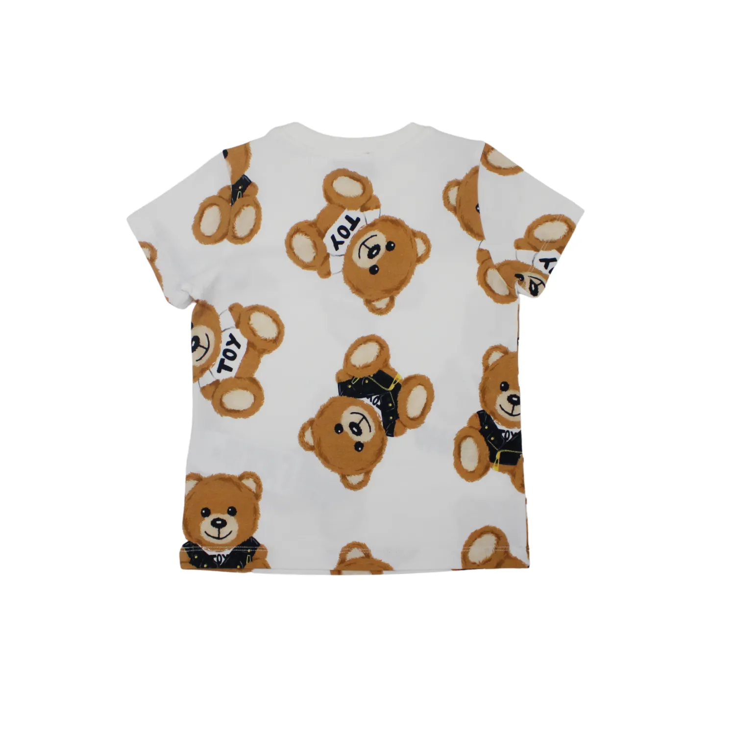 Moschino Long Sleeve T Shirts> Kids Teddy All Over Print T-Shirt