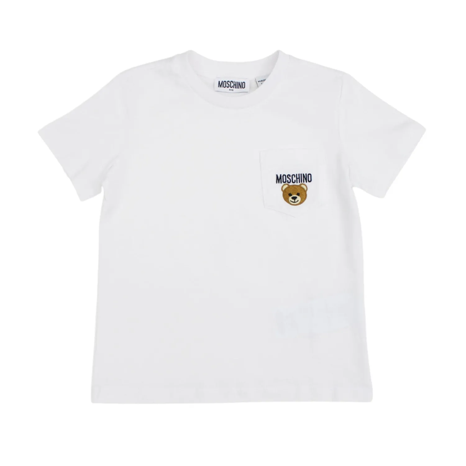 Moschino Long Sleeve T Shirts> Kids Teddy Bear-Embroidered T-Shirt