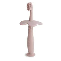 Mushie Face Masks> Flower Training Toothbrush Blush