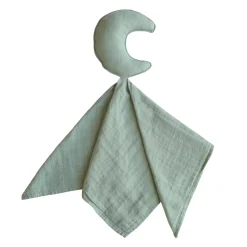 Mushie Face Masks> Moon Lovey Blanket Roman Green