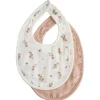 Mushie Face Masks> Muslin Bib Blush/Pink Floral