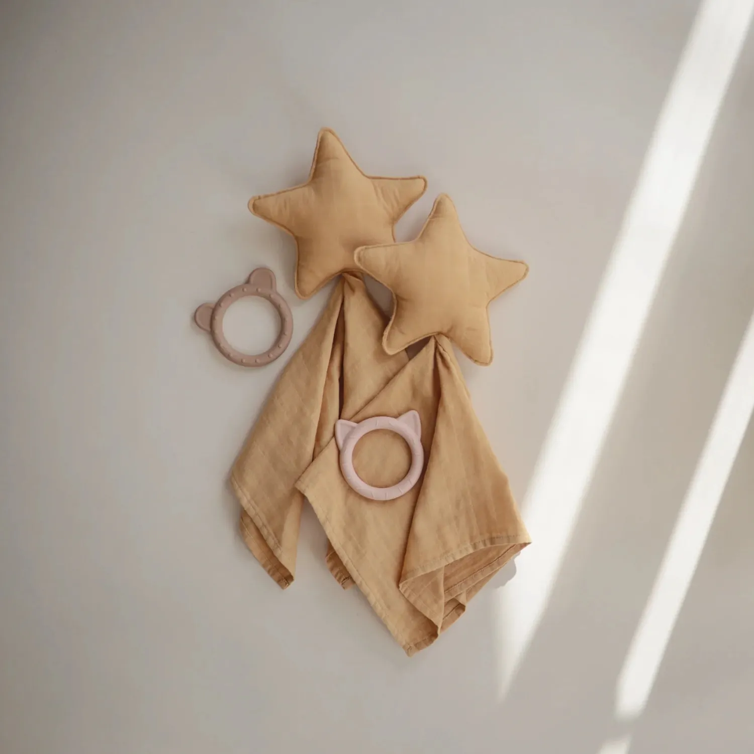 Mushie Face Masks> Star Lovey Blanket Fall Yellow