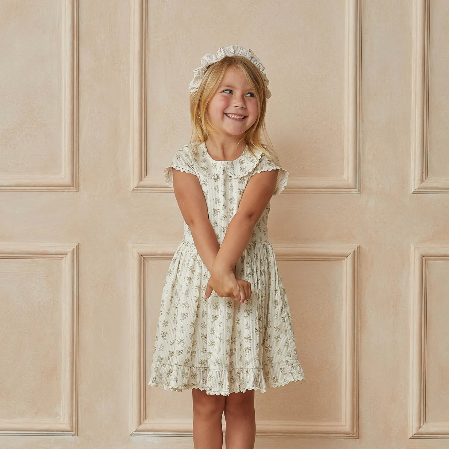 Noralee Overalls & Jumpsuits> Betty Dress Petite Flower Sage