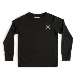 Nununu World Blouses> Attention T-Shirt Black