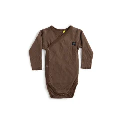 Nununu World Onesies> Baby Soft Envelope Bodysuit Brown