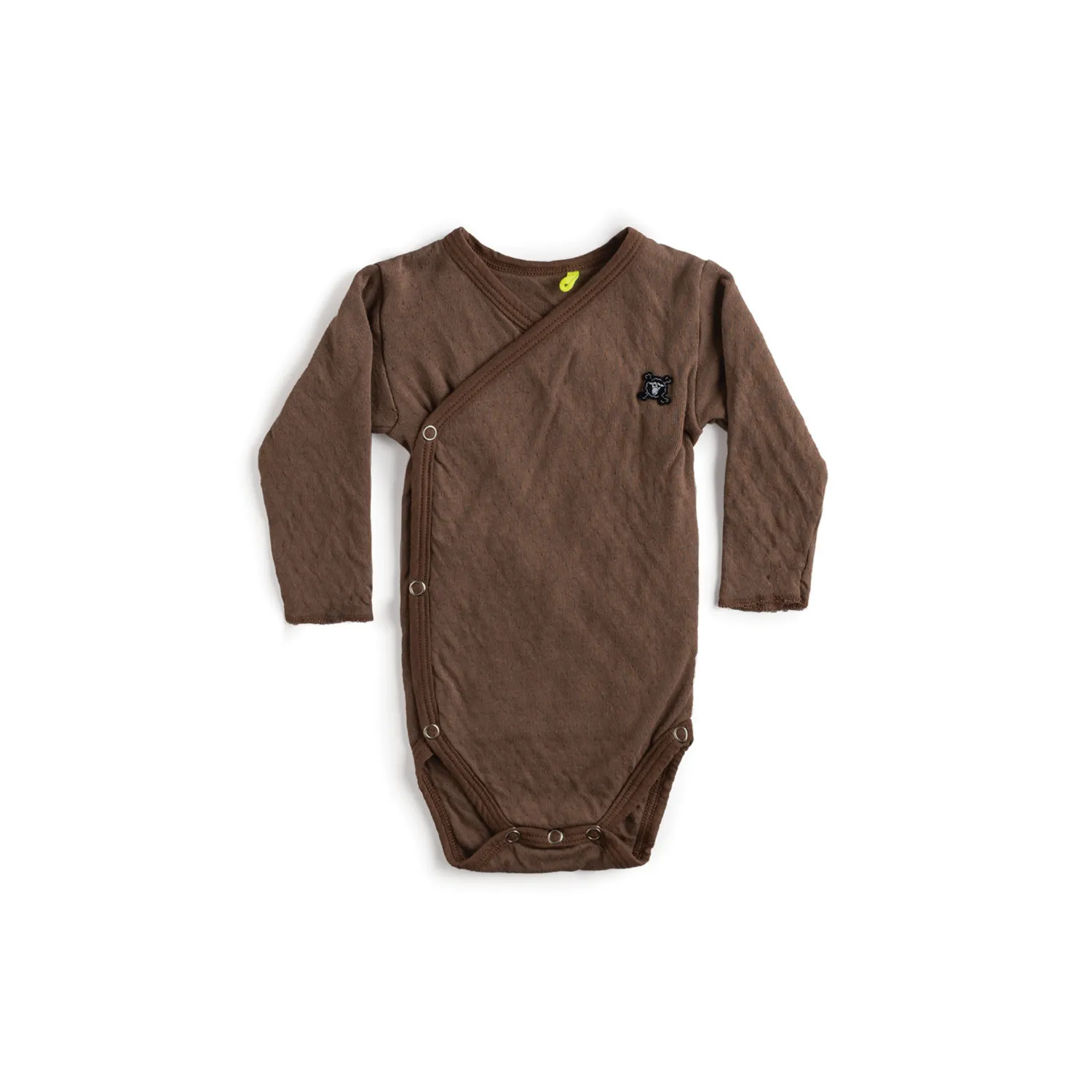 Nununu World Onesies> Baby Soft Envelope Bodysuit Brown