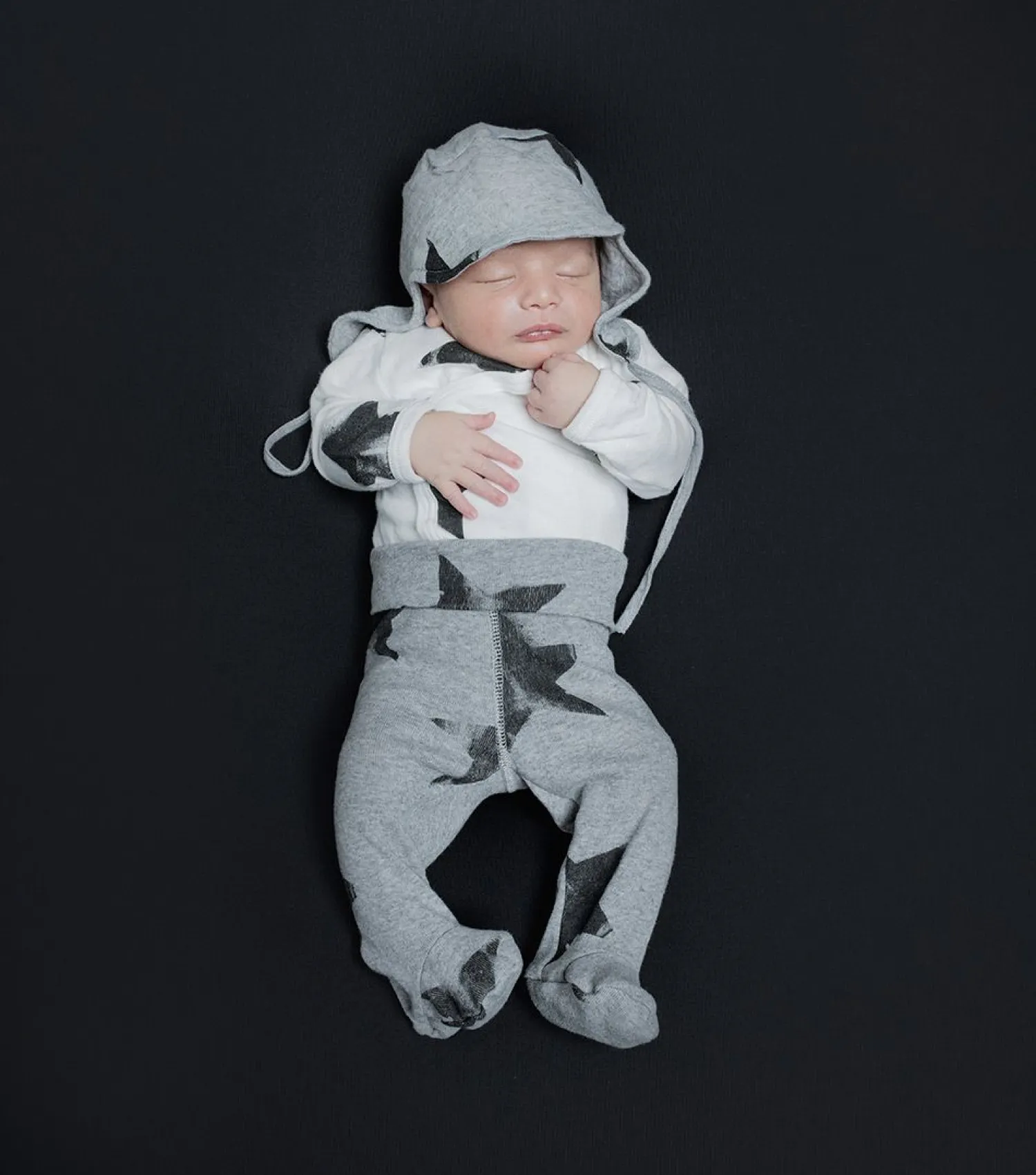 Nununu World Onesies> Baby Soft Faded Envelope Bodysuit White