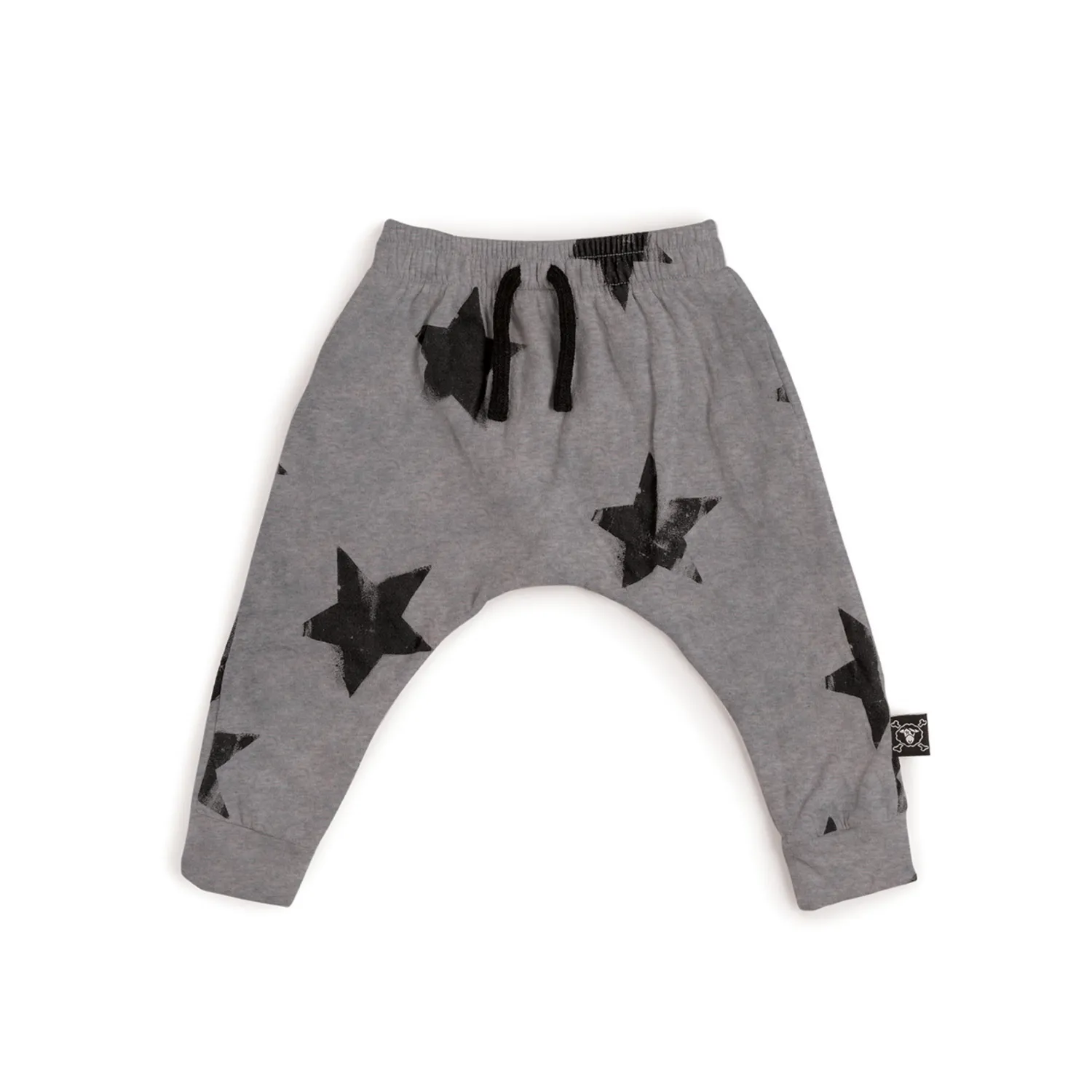 Nununu World Pants> Baby Soft Faded Star Baggy Pants Grey
