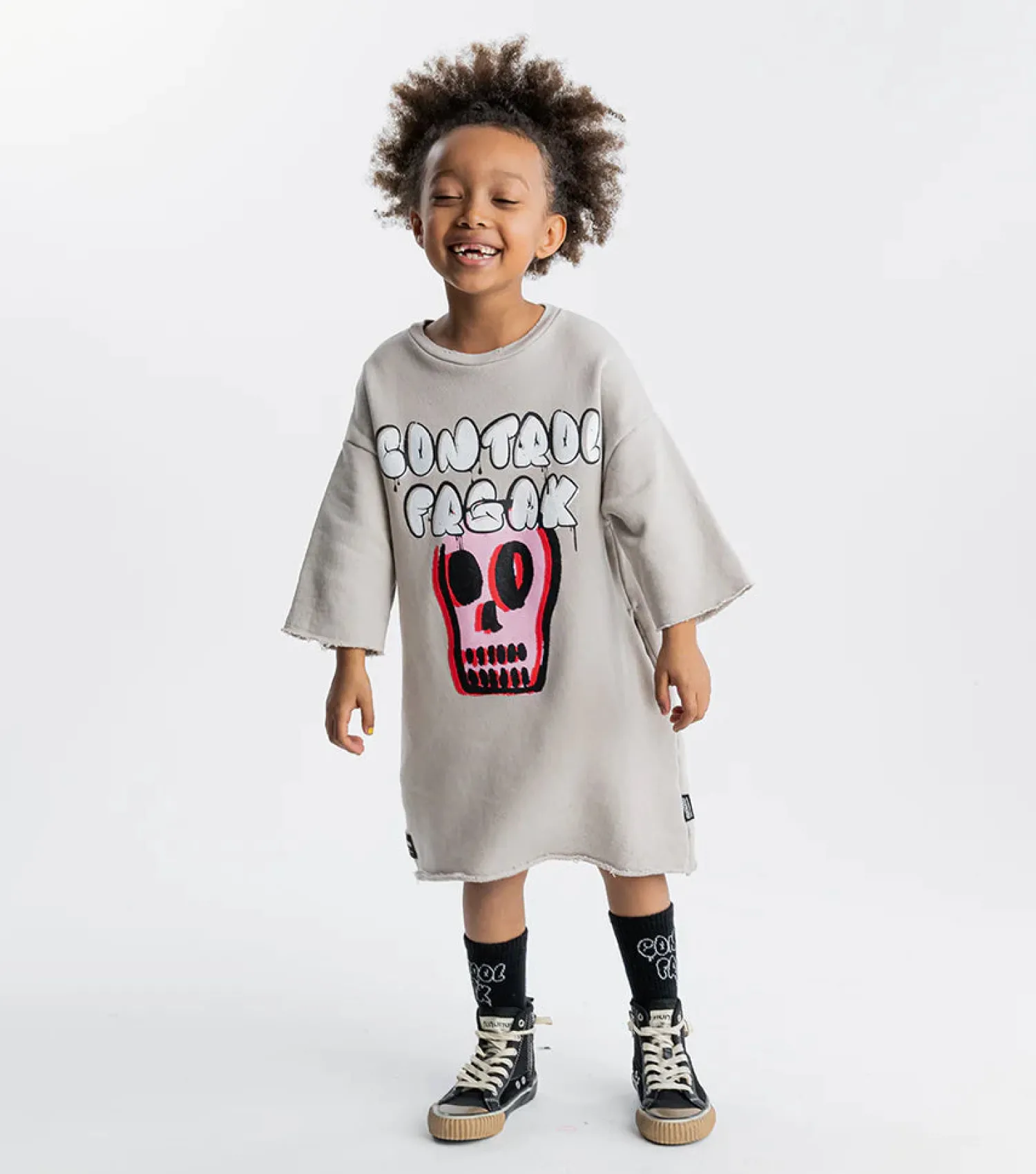 Nununu World Overalls & Jumpsuits> Dizzy Skull Sweat Dress