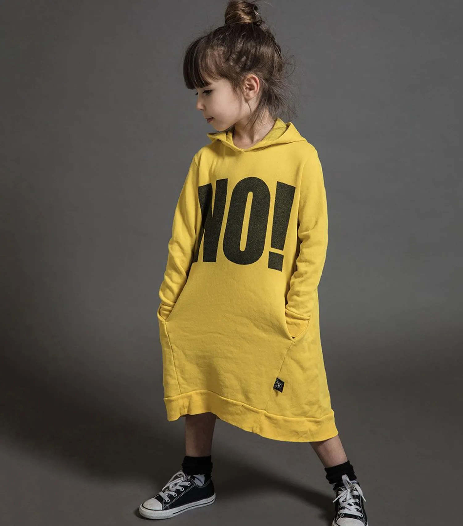 Nununu World Overalls & Jumpsuits> Hooded A Dress Dusty Yellow