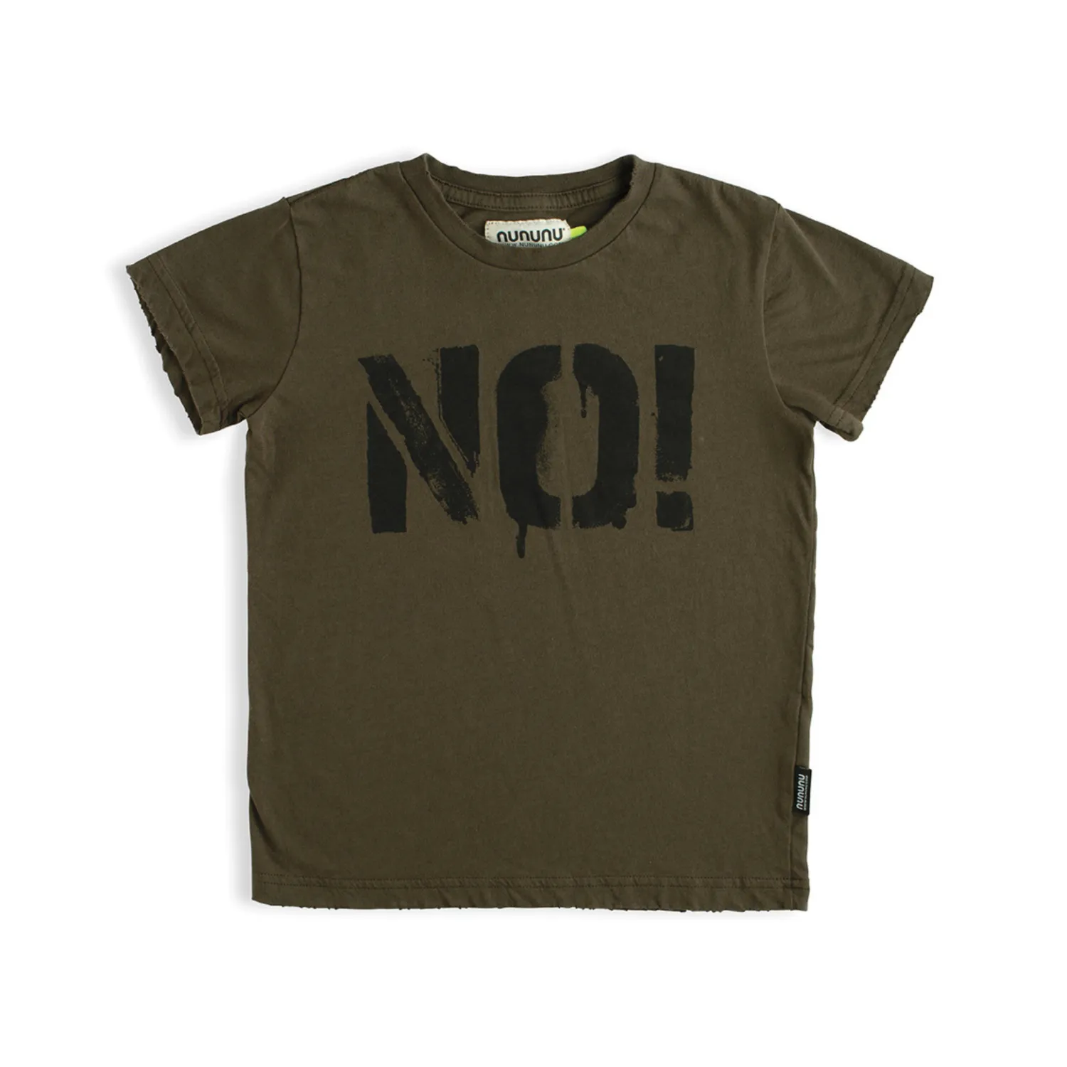 Nununu World Long Sleeve T Shirts> No! T-Shirt Olive