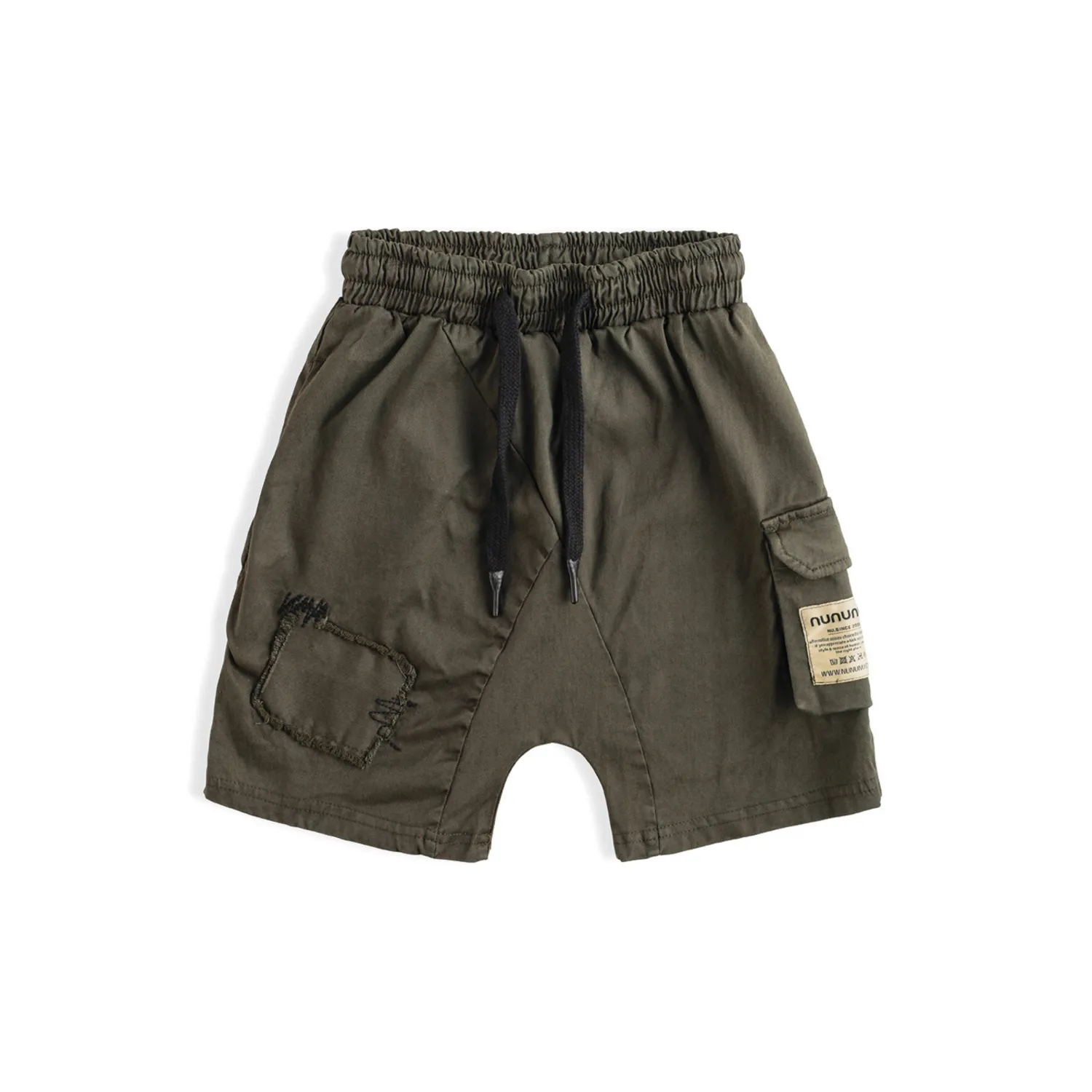 Nununu World Shorts> Patch Cargo Shorts Olive