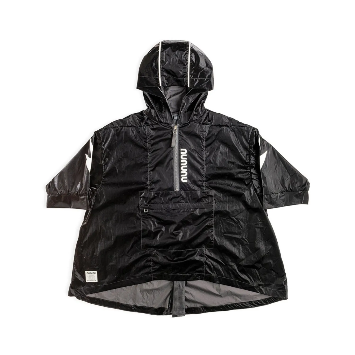 Nununu World Long Sleeve T Shirts> Rain Poncho Black