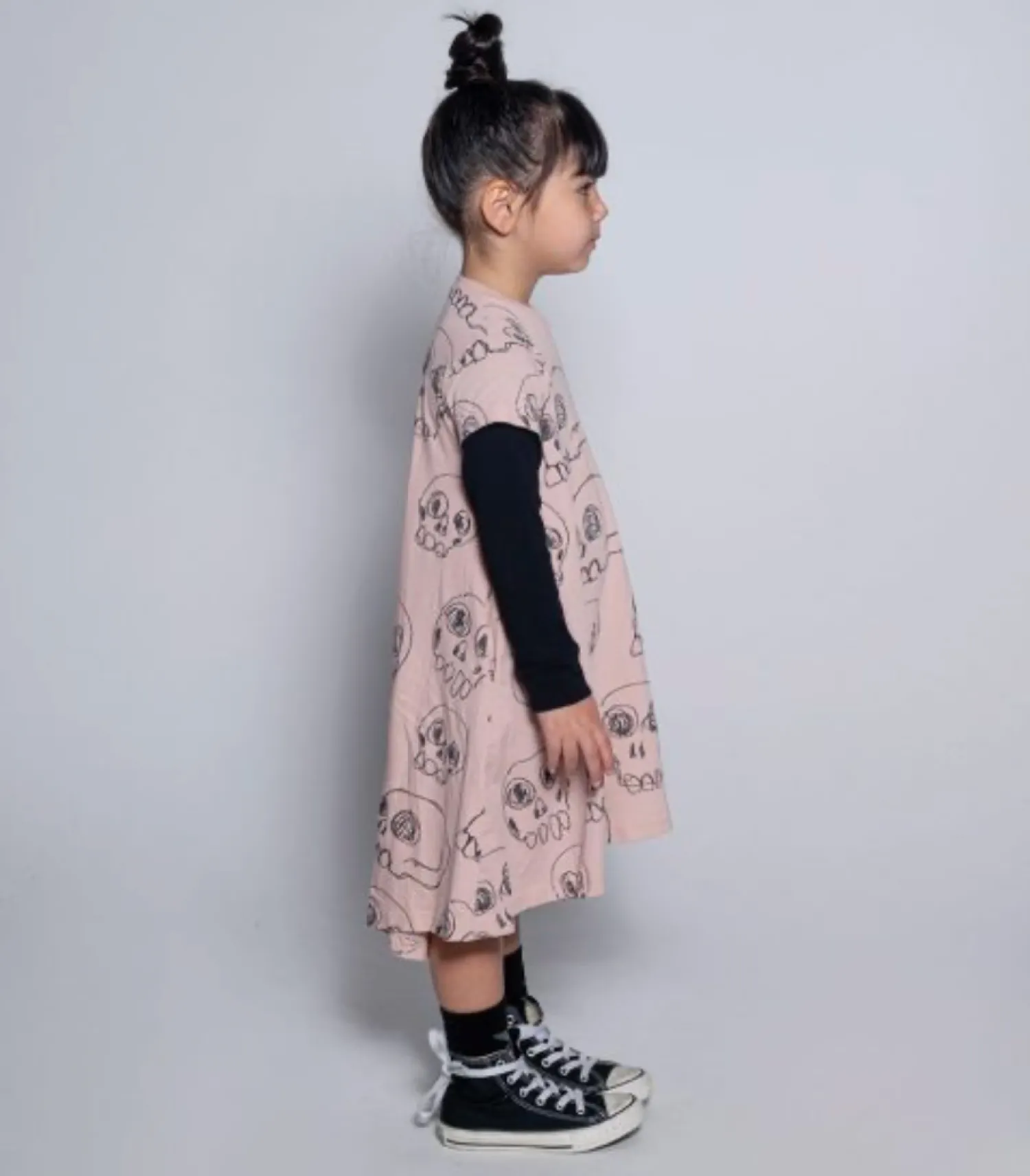 Nununu World Overalls & Jumpsuits> Scribbled Skulls 360 Dress Pink