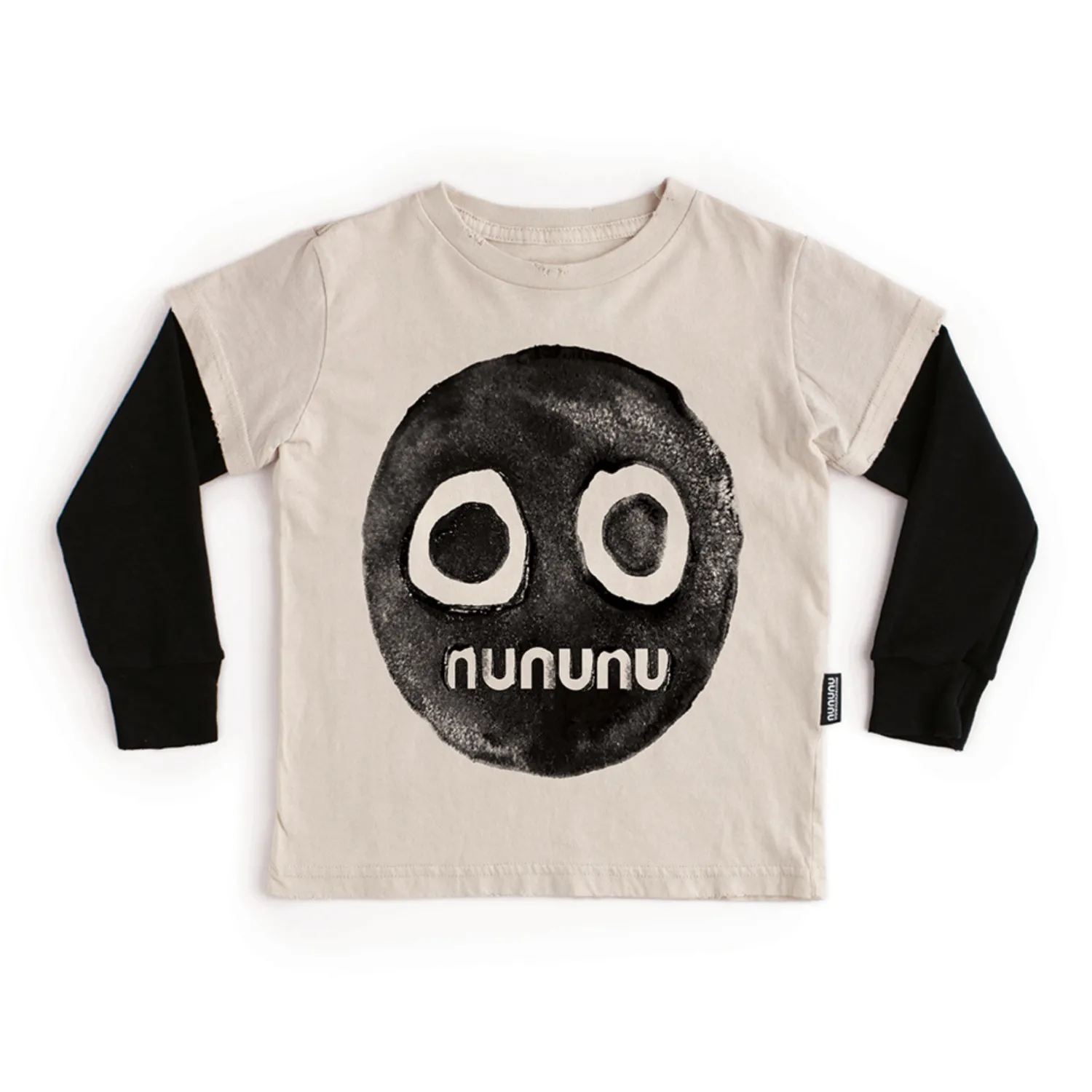 Nununu World Blouses> Smile Print T-Shirt Natural