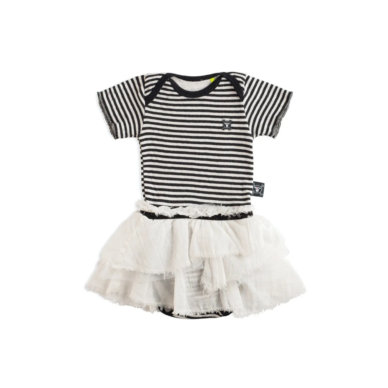 Nununu World Onesies> Soft Striped Onesie Skirt