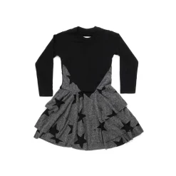 Nununu World Long Sleeve T Shirts> Star Layered Dress Final Sale