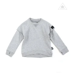 Nununu World Hoodies> Twofer Sweatshirt Heather Grey