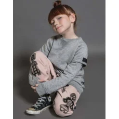 Nununu World Hoodies> Twofer Sweatshirt Heather Grey