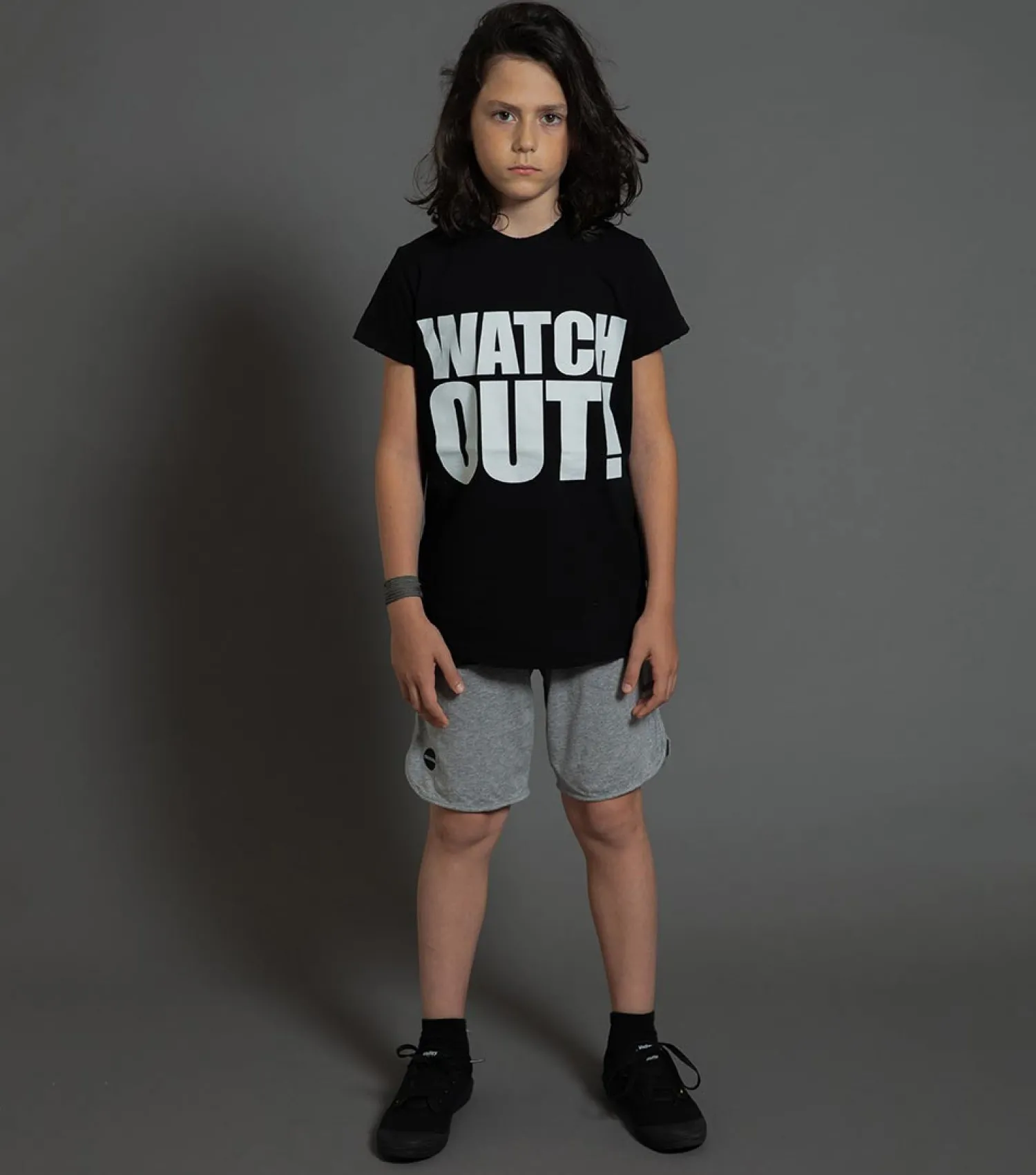 Nununu World T Shirts> Watch Out T-Shirt Black