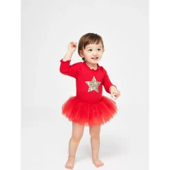 Petite Hailey Overalls & Jumpsuits> Baby Ls Sha Star Tutu Onesie Red