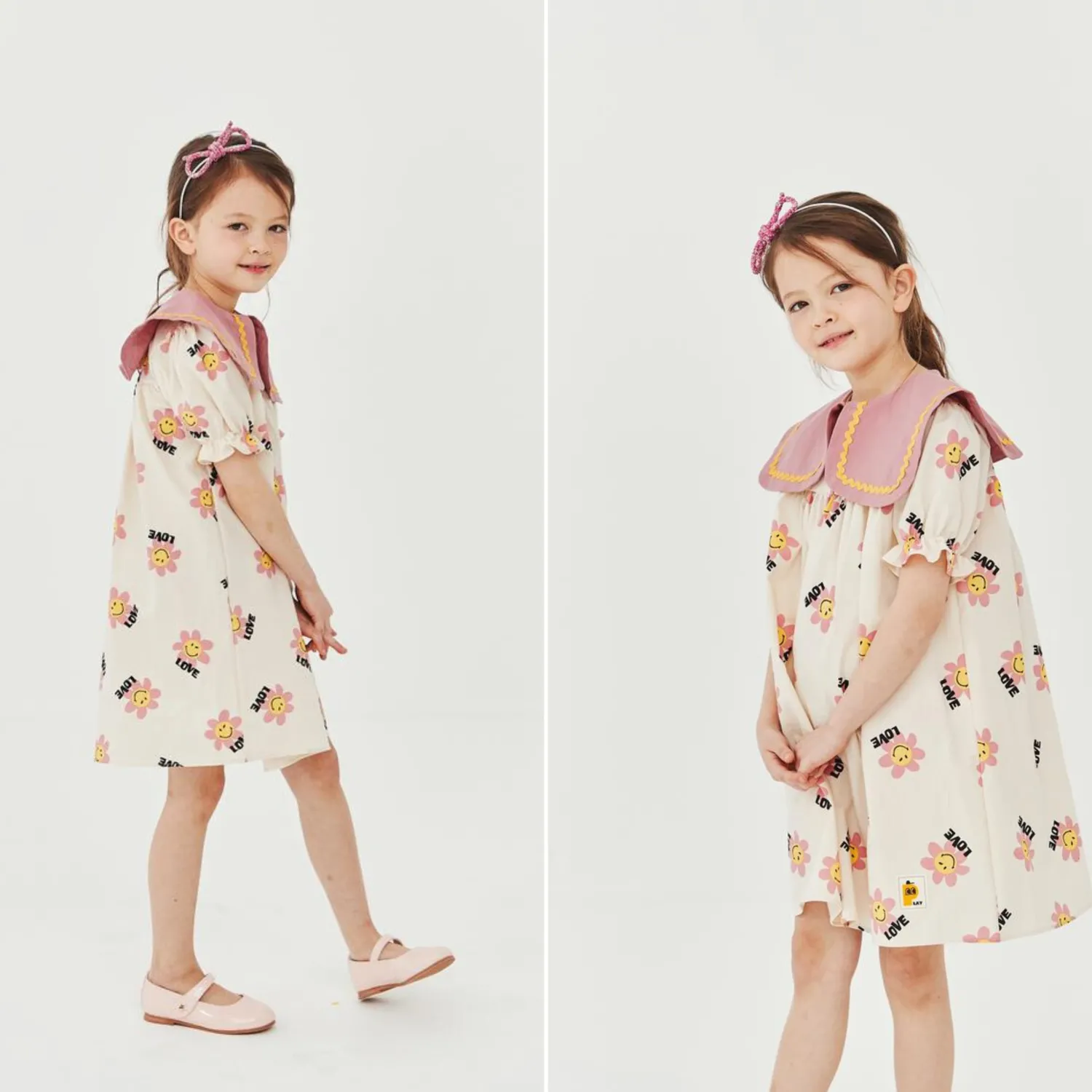 Petite Hailey Overalls & Jumpsuits> Big Collar Dress Daisy Ivory
