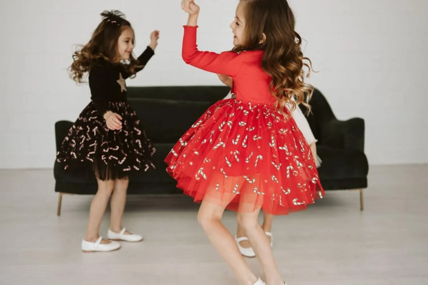 Petite Hailey Overalls & Jumpsuits> Candy Cane Tutu Dress Red
