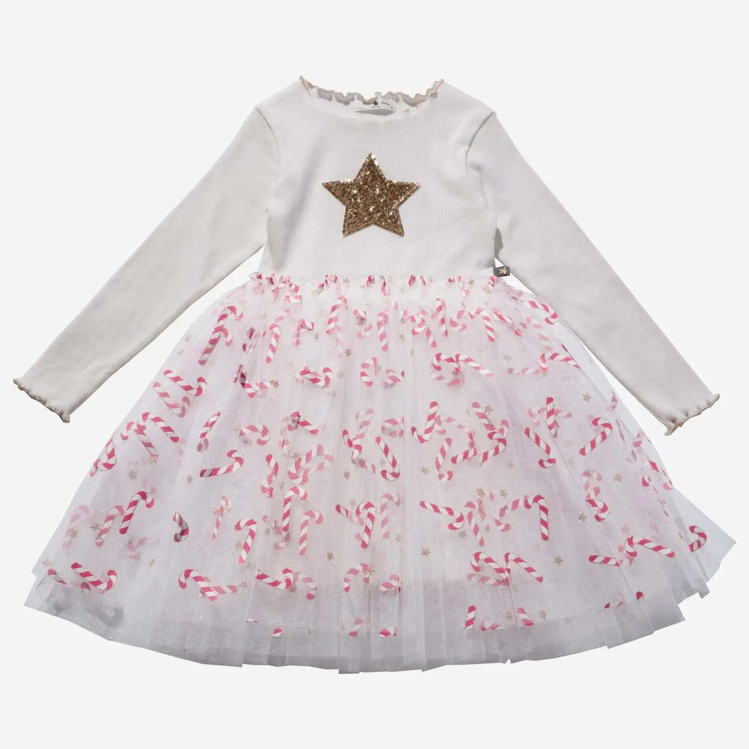 Petite Hailey Overalls & Jumpsuits> Candy Cane Tutu Dress White