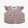 Petite Hailey Face Masks> Girl Flower Frill Vest Pink