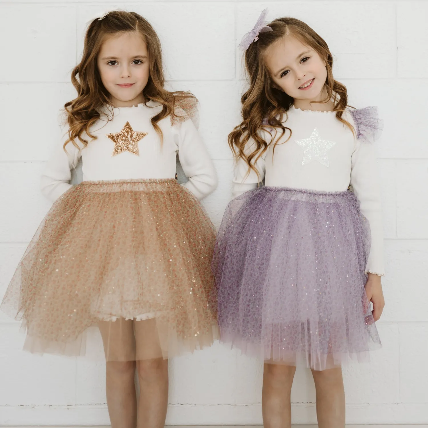 Petite Hailey Overalls & Jumpsuits> Girl Frill Flower Tutu Dress Gold