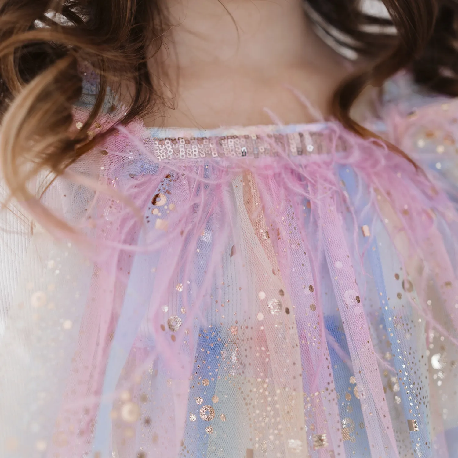Petite Hailey Overalls & Jumpsuits> Girl Ombre Layered Dress Peach