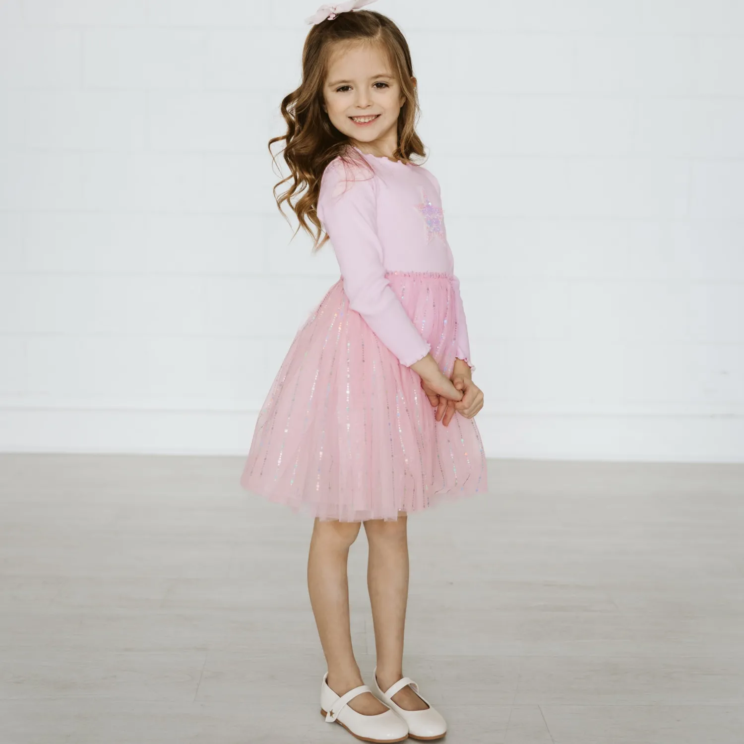 Petite Hailey Overalls & Jumpsuits> Girl Pastel Ph Tutu Dress Pink