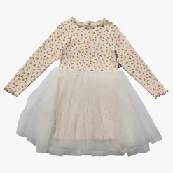 Petite Hailey Overalls & Jumpsuits> Girl Vintage Flower 3 Tutu Dress Ivory