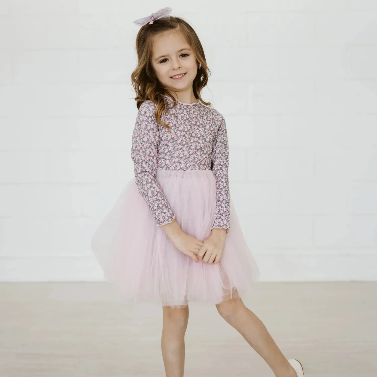Petite Hailey Overalls & Jumpsuits> Girl Vintage Flower 3 Tutu Dress Pink