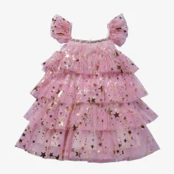 Petite Hailey Overalls & Jumpsuits> Layered Star Dress Pink