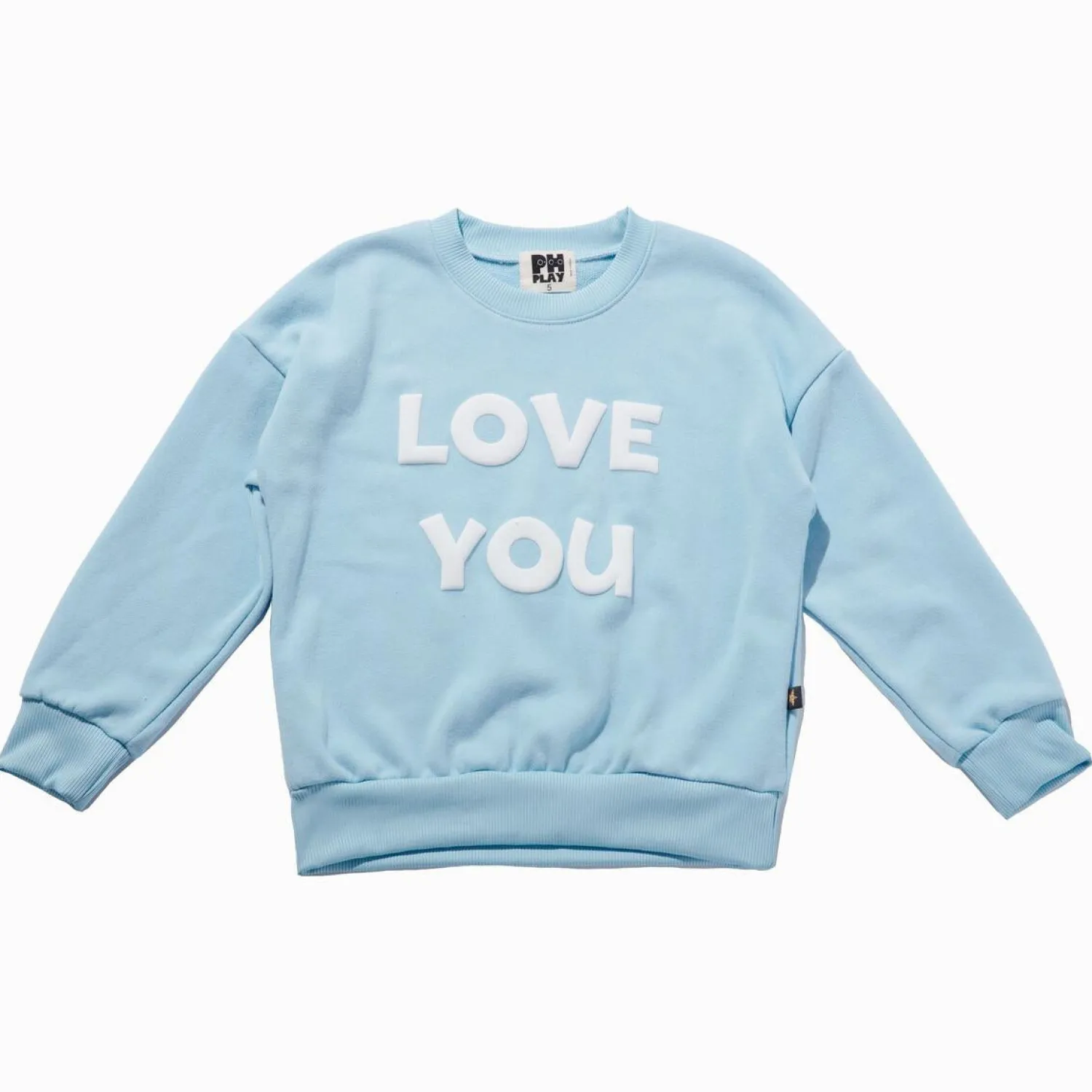Petite Hailey Hoodies> Love U Sweatshirts Blue
