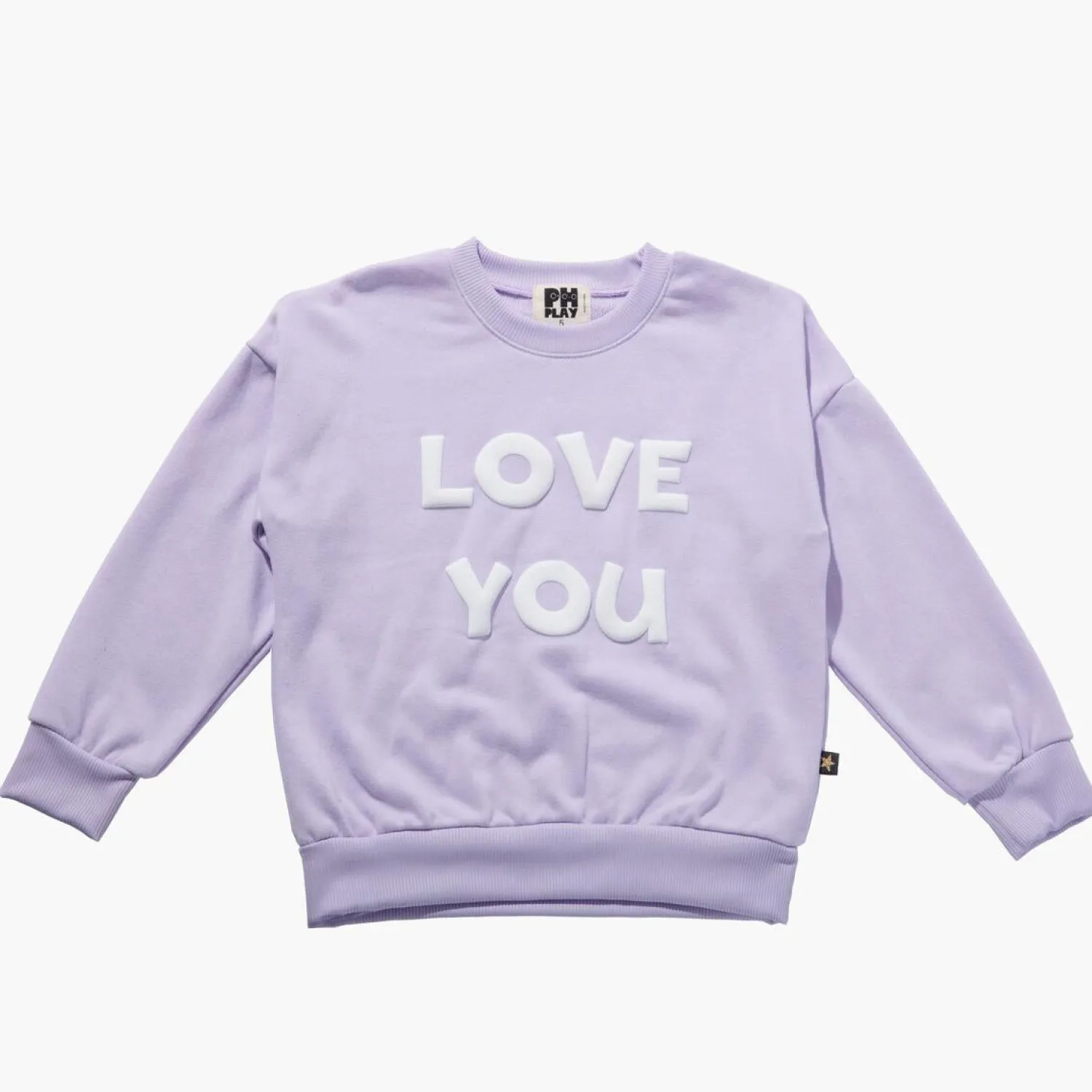 Petite Hailey Hoodies> Love U Sweatshirts Lilac