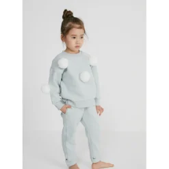 Petite Hailey Hoodies> Pompom Sweatshirts Mint * Final Sale