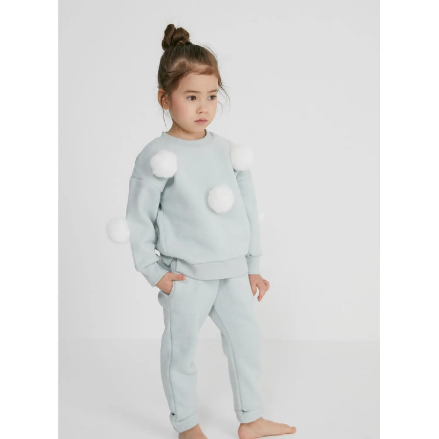 Petite Hailey Hoodies> Pompom Sweatshirts Mint * Final Sale