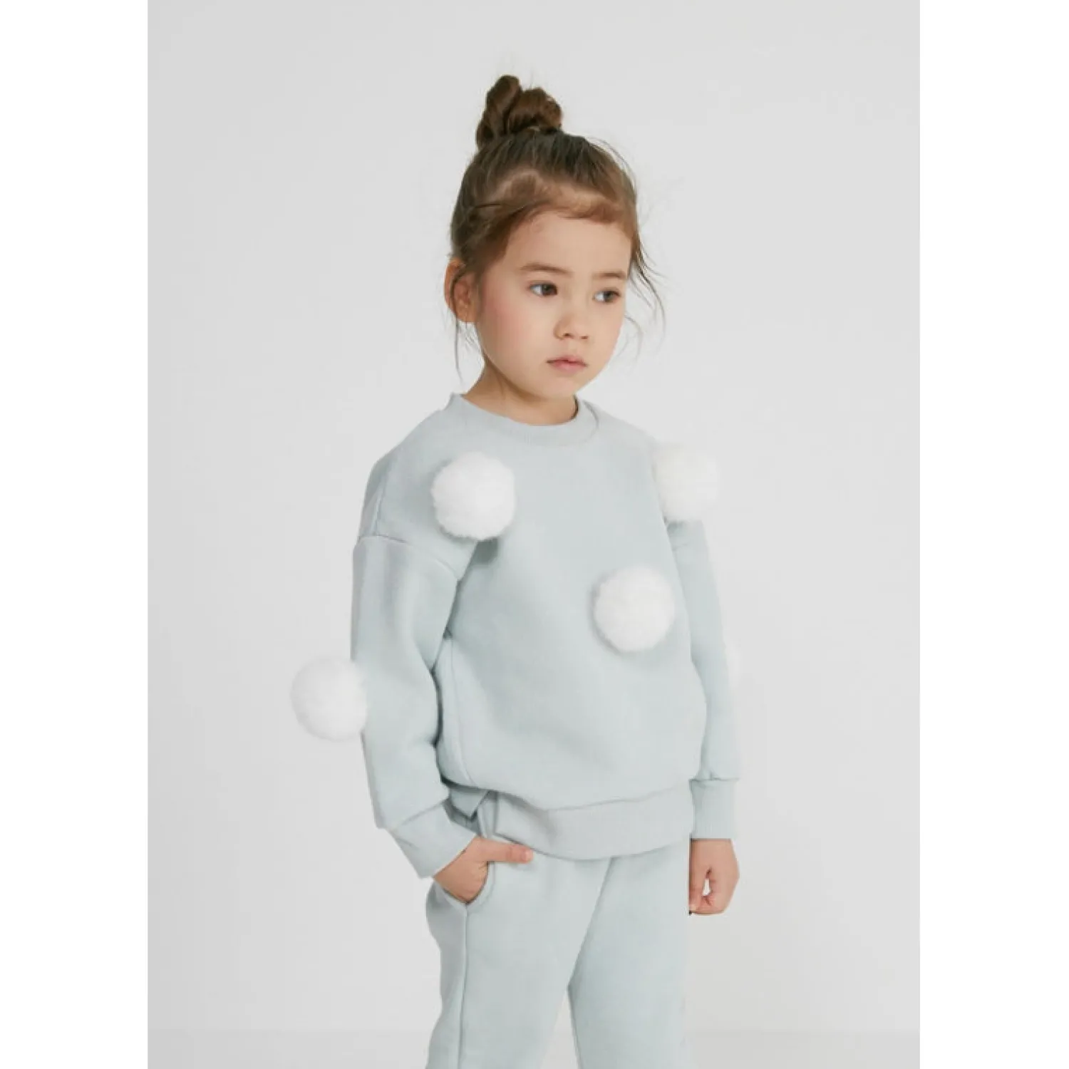 Petite Hailey Hoodies> Pompom Sweatshirts Mint * Final Sale